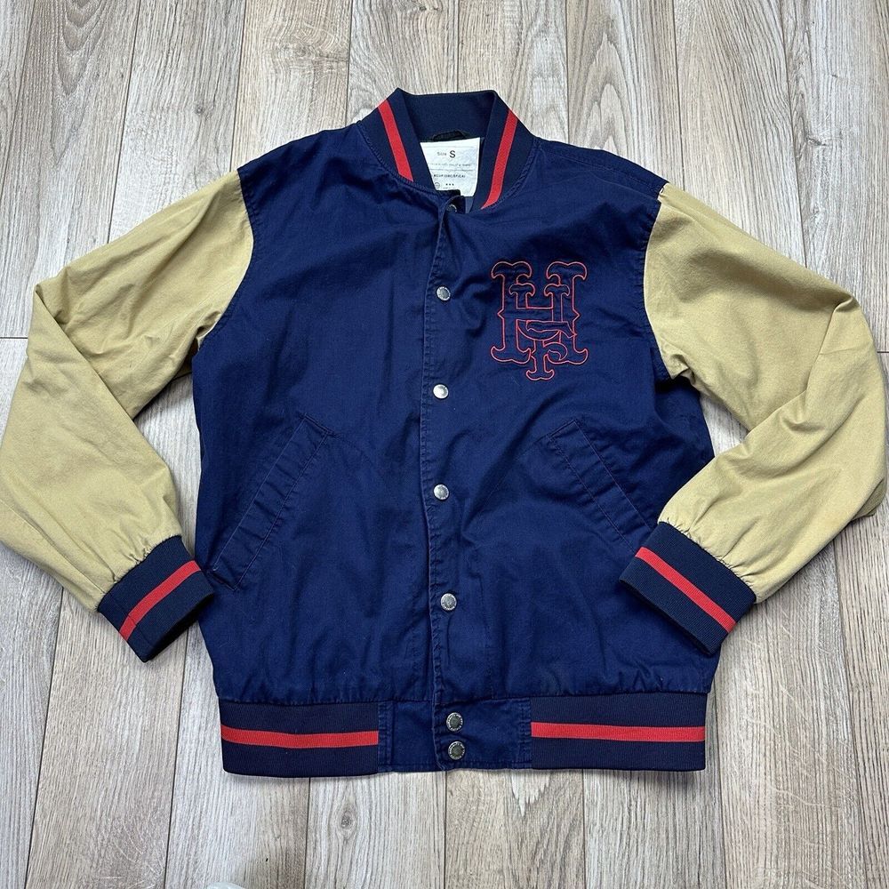 HUF Men's Blue Tan Varsity Jacket Size‎ Small*